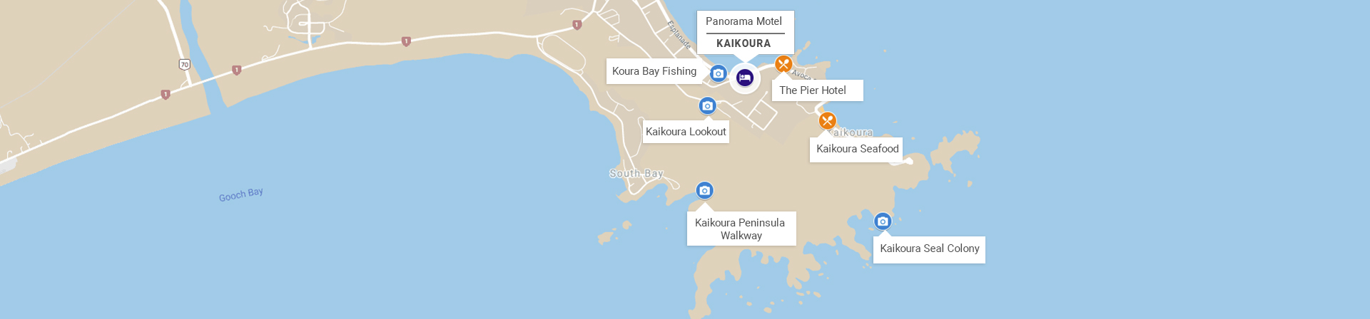 KaiKoura Motel Location